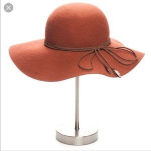 BCBGeneration chestnut hat with drawstring.